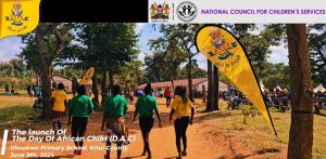 Women walking in solidarity during Day of the African Child event in Ithhoke primary school ,kitui county